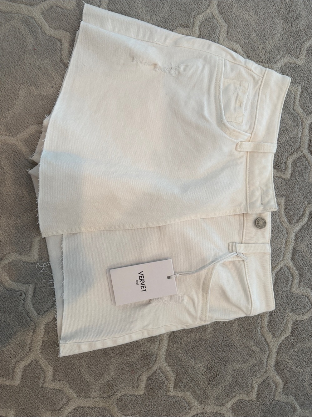 VERVET White Denim Skort